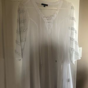 GUESS ladies medium sheer blouse